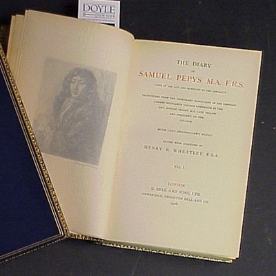 Lot 27 - [BINDINGS] PEPYS, SAMUEL The Diary of Samuel...