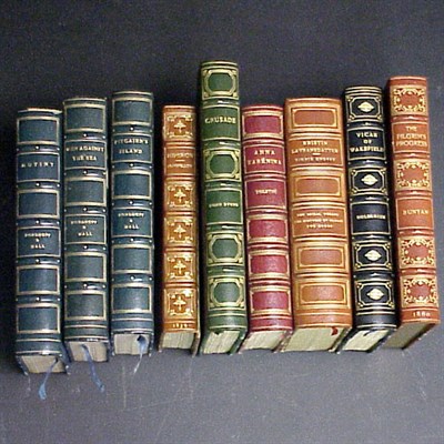Lot 23 - [BINDINGS] Group of nine vols, bound in full...