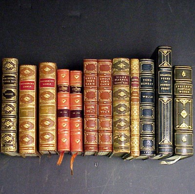 Lot 24 - [BINDINGS] Group of 12 vols, bound in full or...