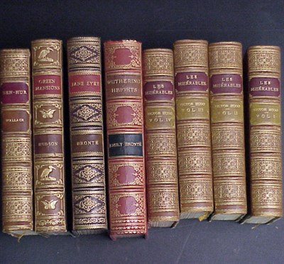Lot 22 - [BINDINGS] Group of eight vols, bound in full...