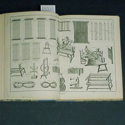 Lot 51 - TISSAGE Album of 97 of engraved plates (some...