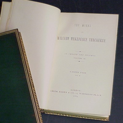 Lot 34 - [BINDINGS] THACKERAY, WILLIAM MAKEPEACE Works...