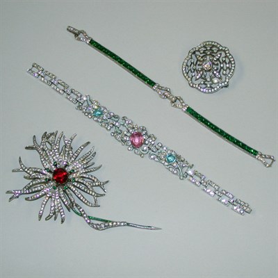 Lot 420 - Group of Trifari, Dior and Other Jewelry...