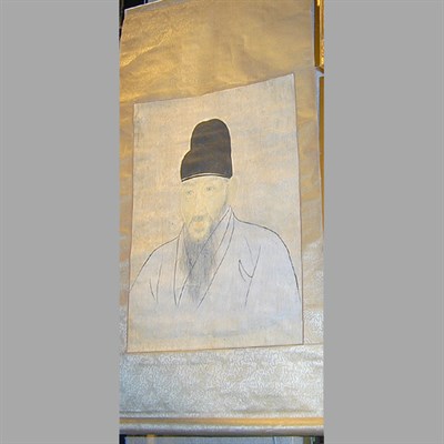 Lot 123 - Korean Ancestor Portrait and a Korean Painting...