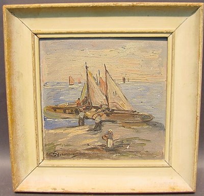 Lot 34 - Seidman 20th Century FISHING BOATS Signed...
