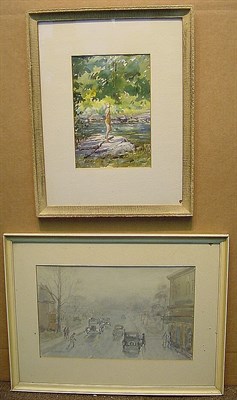 Lot 25 - A. Bierhals 20th Century TOWN STREET AFTER A...