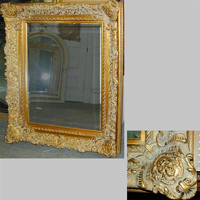 Lot 160 - Louis XVI Style Gilt Decorated Mirror