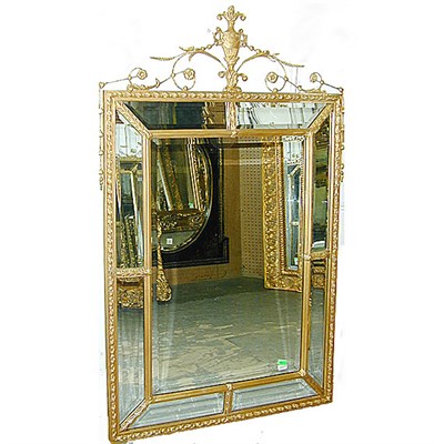 Lot 353 - Regency Style Gilt Decorated Mirror