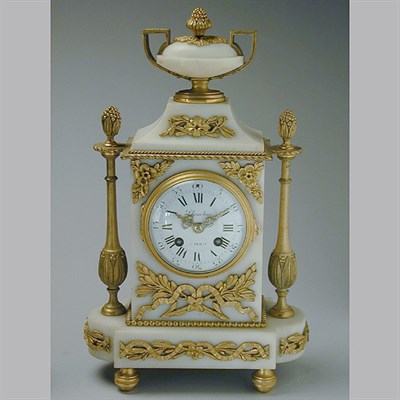 Lot 484 - Louis XVI Style Gilt-Bronze and Marble Mantel...
