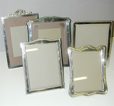 Lot 311 - Group of Seven Sterling Silver Picture Frames