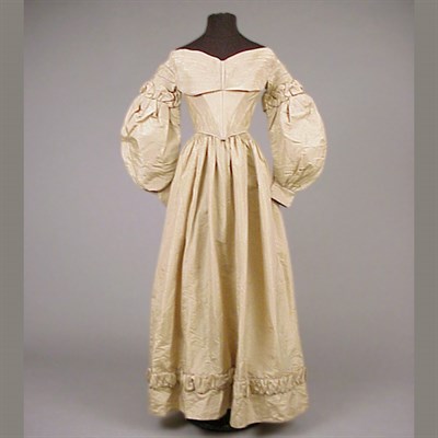 Lot 72 - Khaki Pin Striped Silk Day Dress American,...