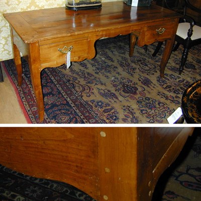 Lot 483 - Provincial Louis XV Style Fruitwood Desk