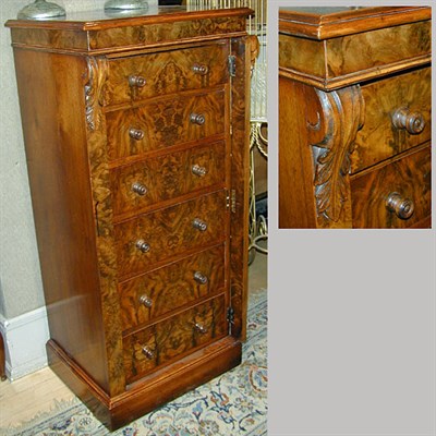 Lot 173 - Pair of William IV Style Burl-Wood and...
