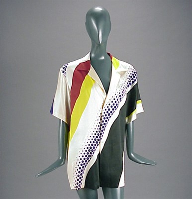 Lot 221 - Roy Lichtenstein Silk Screened Shirt American,...