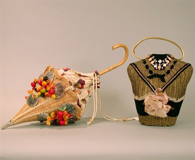 Lot 472 - Two Wicker Bags American, 1950s The first...
