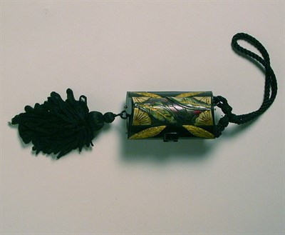 Lot 461 - Painted Celluloid Vanity Purse French, 1920s...