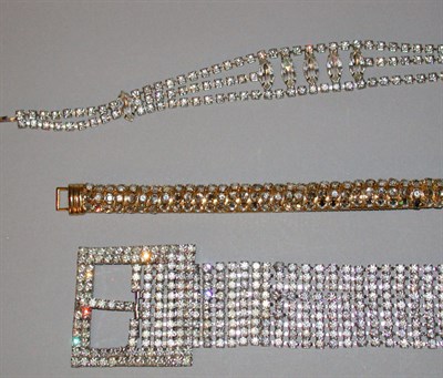 Lot 452 - Three Jeweled Belts Comprising one all...