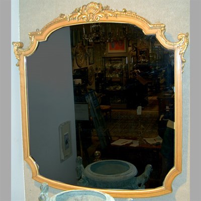 Lot 494 - Pair of Louis XVI Style Parcel Gilt Maple Mirrors