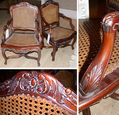Lot 243 - Pair of Louis XV Style Mahogany Diminutive...