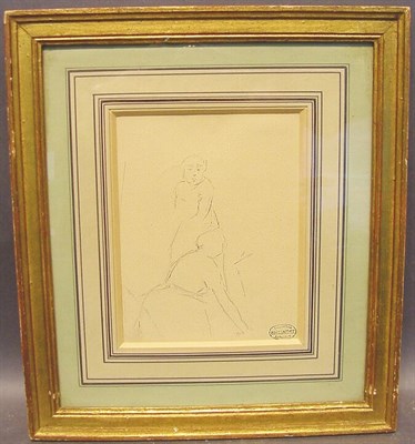 Lot 7 - Mary Stevenson Cassatt 1844-1926 TWO FIGURES:...