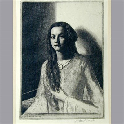Lot 178 - Gerald Brockhurst UNA (FLETCHER 65) Etching,...