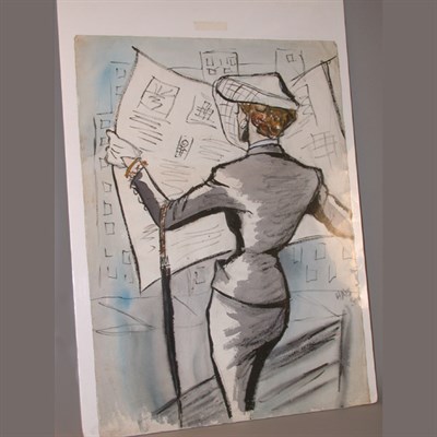 Lot 517 - Fashion Illustration American, 1950 Depicting...