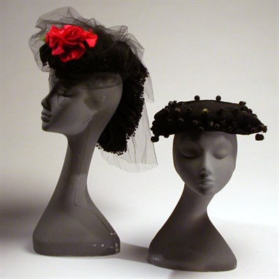 Lot 259 - Lilly Dache and Balenciaga Hats American,...