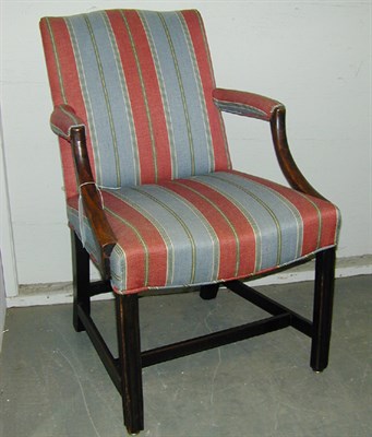 Lot 273 - George III Mahogany Armchair