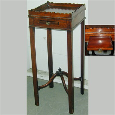 Lot 368 - George III Mahogany Galleried Side Table