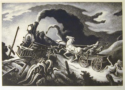 Lot 168 - Thomas Hart Benton WRECK OF THE OL' 97 (F. 63)...