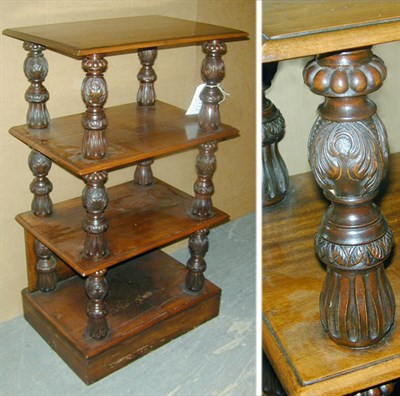 Lot 181 - Neoclassical Style Mahogany Three-Tier Etagere