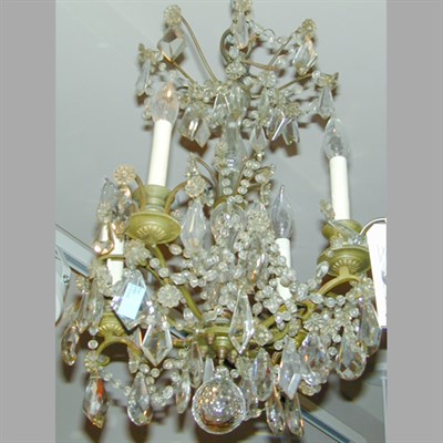 Lot 406 - Italian Rococo Style Painted Metal and...