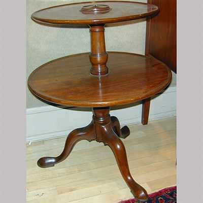 Lot 741 - Georgian Style Mahogany Two-Tier Dumbwaiter