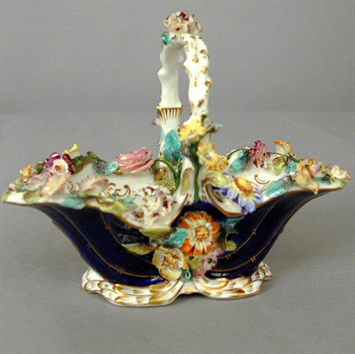 Lot 383A - Coalport Porcelain Floral Basket