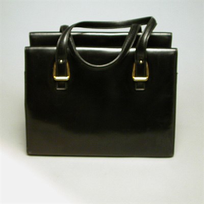 Lot 314 - Gucci Black Leather Travel/Hand Bag Italian,...