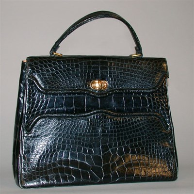 Lot 511 - Elizabeth Arden Black Alligator Travel Bag...