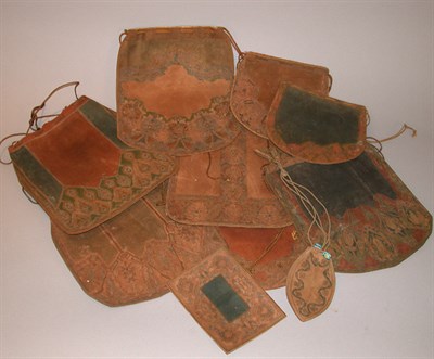 Lot 467 - Group of Arts and Crafts Pouch Bags Early 20th...