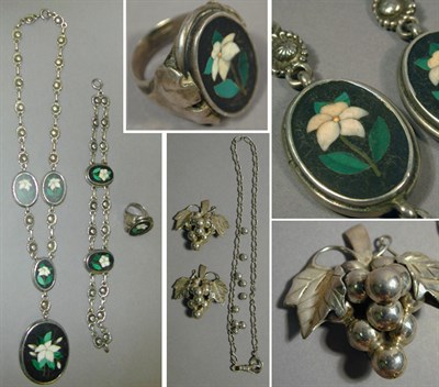 Lot 41 - Group of Assorted Silver Jewelry Comprising a...