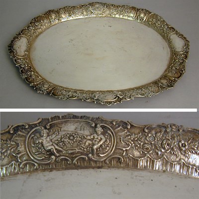 Lot 331 - German Silver Tray Approximately 46 ounces.