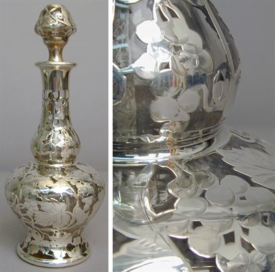 Lot 317A - Sterling Silver Overlaid Bottle