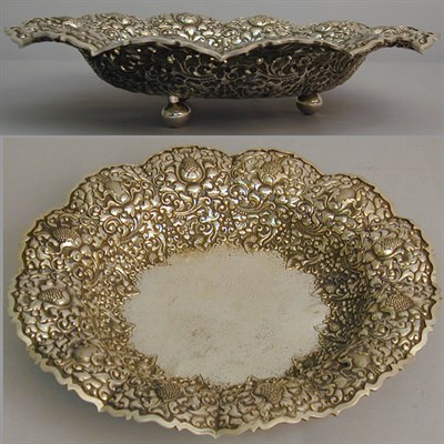 Lot 341 - Continental Silver Footed Bowl Approximately...