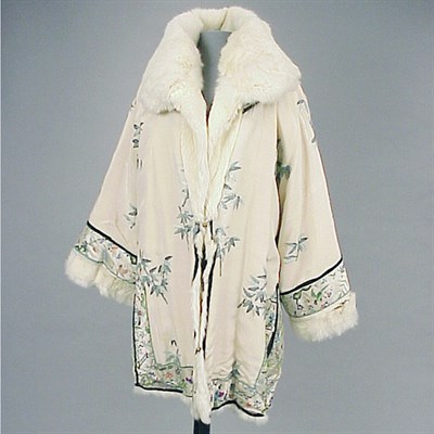 Lot 547 - Fur Lined Embroidered Jacket Chinese for the...