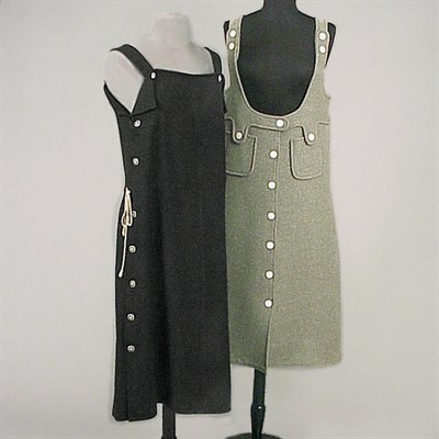 Lot 165 - Two Courreges Dresses French, 1960s The first...