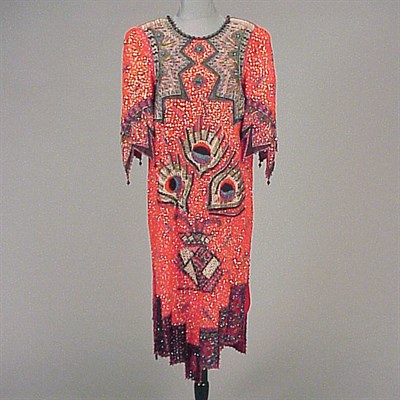Lot 230 - Zandra Rhodes Egyptian Fantasy Dress English,...