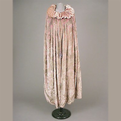 Lot 113 - Gallenga Stenciled Velvet Cape French, 1930s...