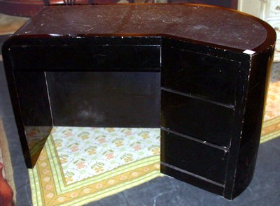 Lot 410 - Art Deco Ebonized Wood Desk