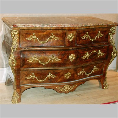 Lot 356 - Regence Style Gilt-Bronze Mounted Marquetry...