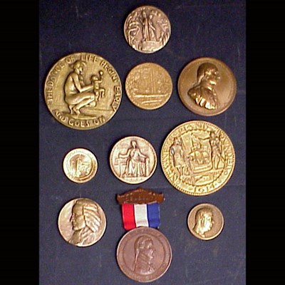 Lot 57 - COMMEMORATIVE MEDALS: AMERICAN Group of ten...