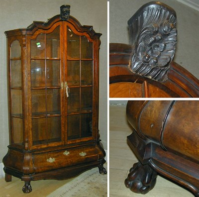 Lot 427 - Dutch Baroque Style Walnut Vitrine