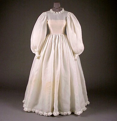 Lot 160 - Norell Organza Wedding Gown American, 1960s...